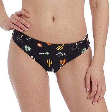 Juniors' Cyn & Luca Reversible Ruched Scoop Bikini Bottoms