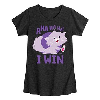 Disney's The Emperor's New Groove Girls 7-16 Yzma Cat I Win Graphic Tee