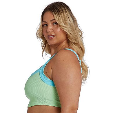 Plus Size Juniors' Cyn & Luca Crop Bikini Top