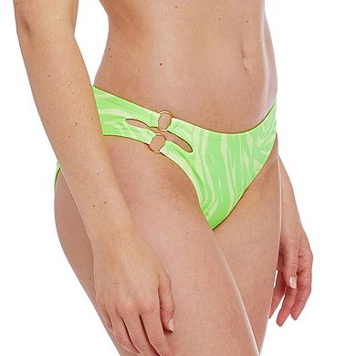 Juniors' Cyn & Luca Side-Ring Cut-Out Bikini Bottoms