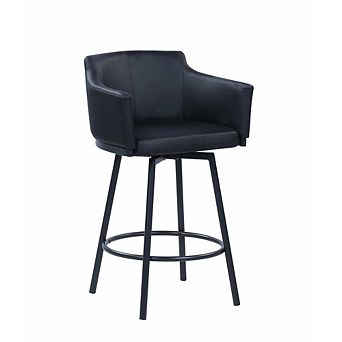 Chintaly Modern Club Counter Stool w/ Memory Swivel