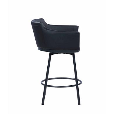 Chintaly Modern Club Counter Stool w/ Memory Swivel