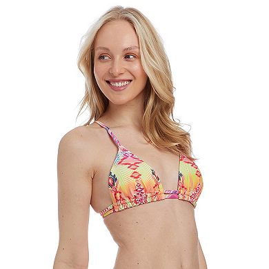 Juniors' Cyn & Luca Double-Tunnel Triangle Bikini Top