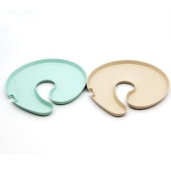 Knork Eco Party Plate 2 pc Appetizer Wine Holder Plate Set