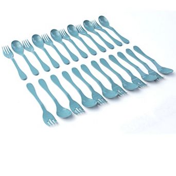 Knork Eco 24 pc Reusable Bamboo Flatware Set