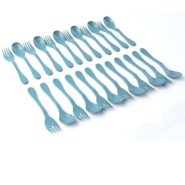 Knork Eco 24pc. Reusable Bamboo Flatware Set