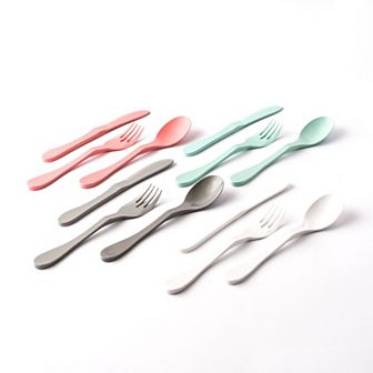 Knork Eco 12 pc Reusable Bamboo Flatware Set