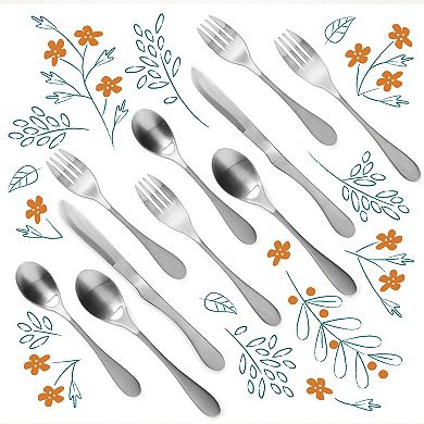 Knork Original 22-pc. Matte Stainless Steel Flatware Set