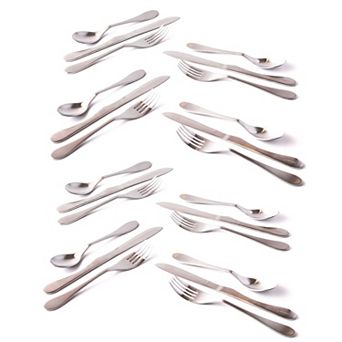 Knork 24 pc Lite Stainless Steel Flatware Set