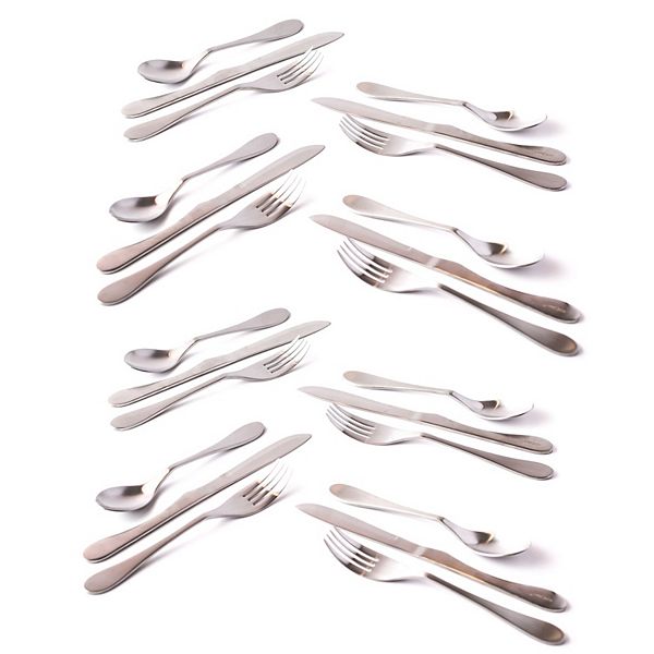 Knork 24pc. Lite Stainless Steel Flatware Set