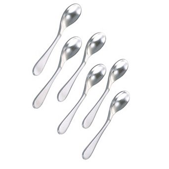 Knork 6 pc Stainless Steel Demitasse Spoon Set