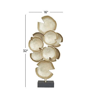 CosmoLiving by Cosmopolitan Layered Disk Sculpture Floor Decor