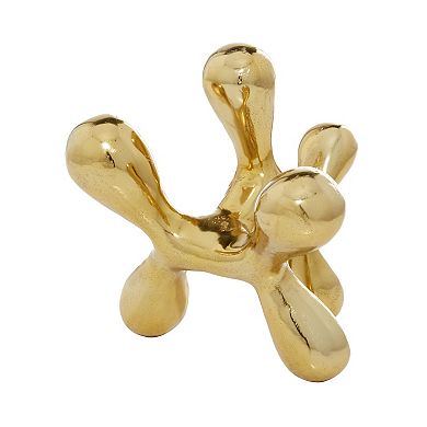 CosmoLiving by Cosmopolitan Abstract Gold Finish Sculpture Table Decor