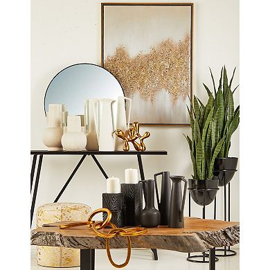 CosmoLiving by Cosmopolitan Abstract Gold Finish Sculpture Table Decor