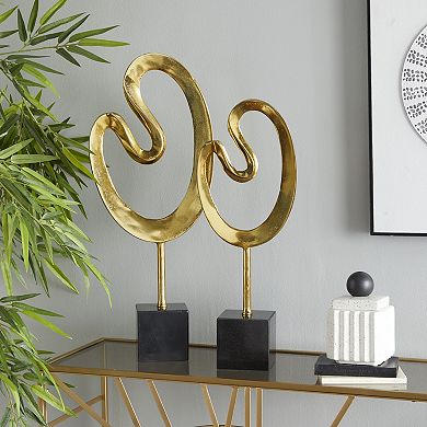 CosmoLiving by Cosmopolitan Abstract Sculpture Floor Decor 2-piece Set