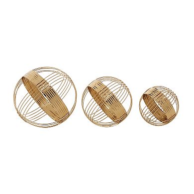 CosmoLiving by Cosmopolitan Circular Sculpture Table Decor 3-piece Set