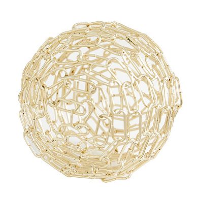 CosmoLiving by Cosmopolitan Chain Sculpture Table Decor 3-piece Set