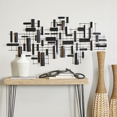 CosmoLiving by Cosmopolitan 3-D Striped Wall Decor
