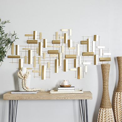 CosmoLiving by Cosmopolitan 3-D Striped Wall Decor