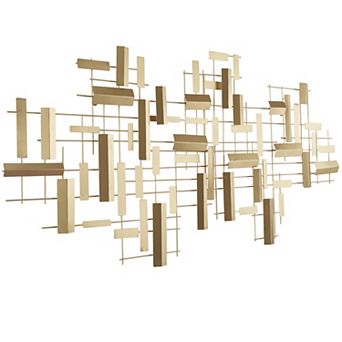 CosmoLiving by Cosmopolitan 3-D Striped Wall Decor