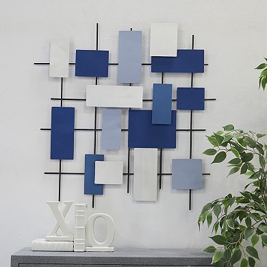 CosmoLiving by Cosmopolitan Overlapping Geometric Wall Decor