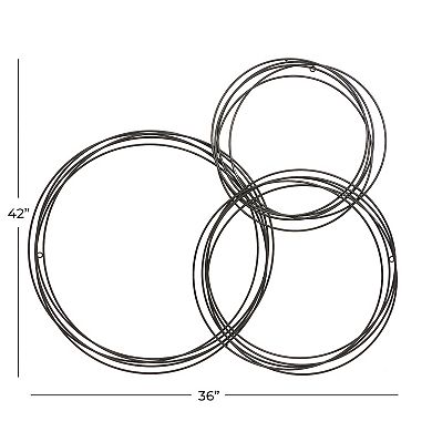CosmoLiving by Cosmopolitan Overlapping Ring Wall Decor