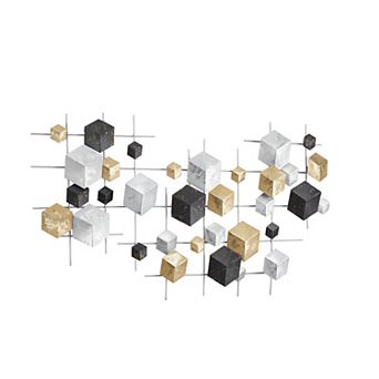 CosmoLiving by Cosmopolitan 3-D Cube Wall Decor