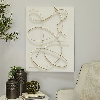 CosmoLiving by Cosmopolitan Overlapping Lines Curved Wall Decor