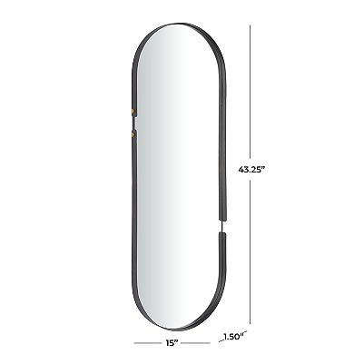 CosmoLiving by Cosmopolitan Pill Shape Oval Wall Mirror