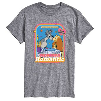 Disney's Lady and the Tramp Big & Tall Romantic Graphic Tee