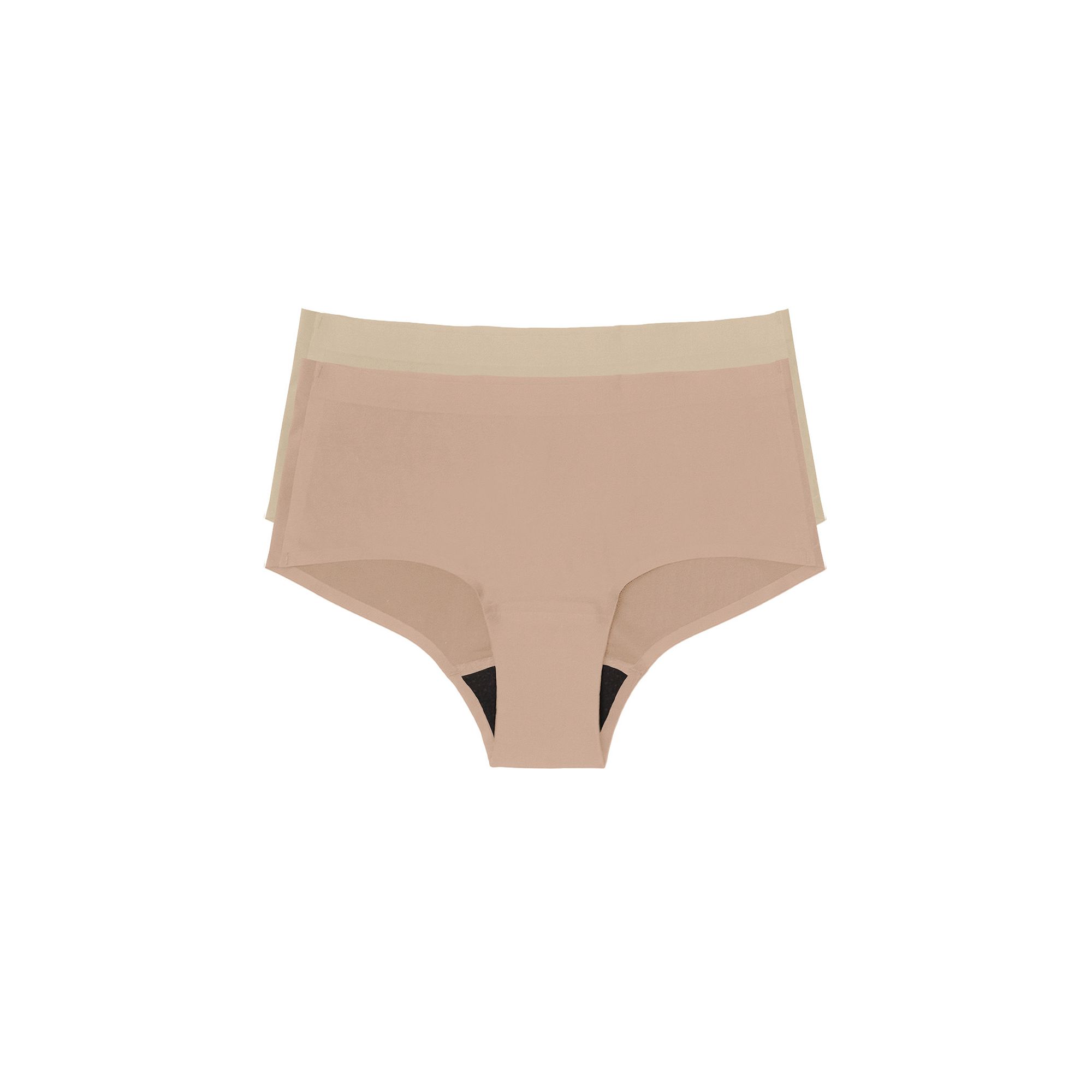 Womens the natural® Leakproof Boyshort Panty 2 Pack 6058, Size: Small, Ne