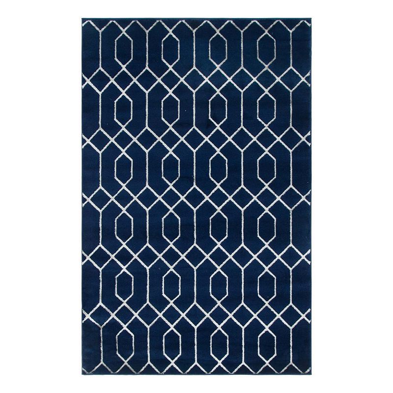 Marilyn Monroe Trellis Glam Rug, Blue, 7X10 Ft