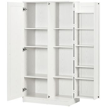 HOMCOM Kitchen Pantry Storage Cabinet, 14 tier Kitchen Cupboard