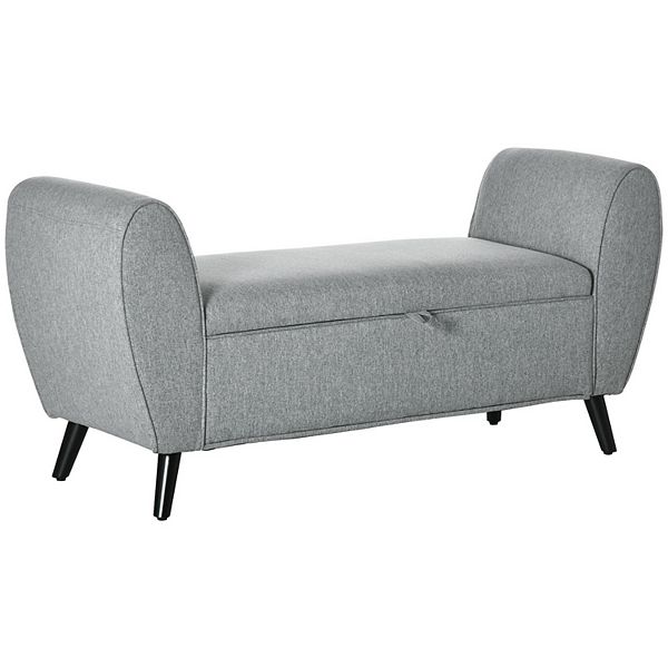 Linen deals ottoman bench