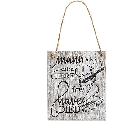 Juvale Wood Farmhouse Signs for Kitchens (3 Designs, 7.8 x 9.36 in, 3 Pack)