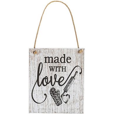 Juvale Wood Farmhouse Signs for Kitchens (3 Designs, 7.8 x 9.36 in, 3 Pack)