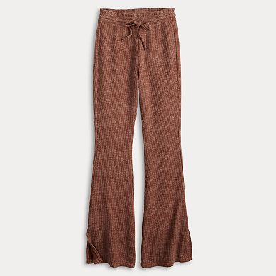 Juniors' SO® High-Rise Knit Flare Pants