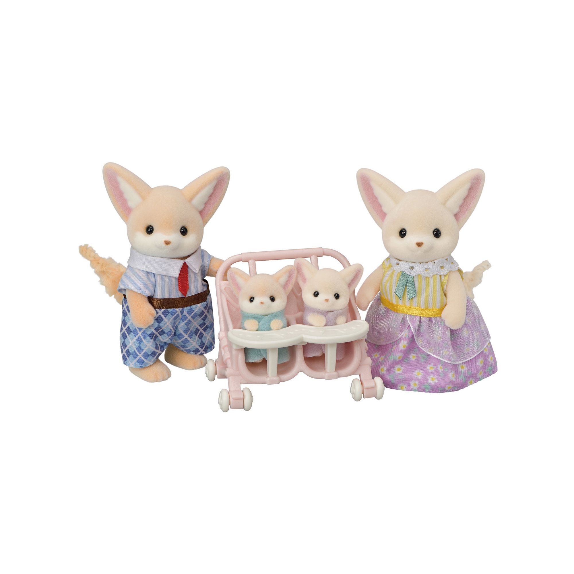 Calico Critters Fennec Fox Family 4 Piece Set, Multi