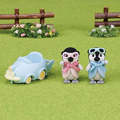 Calico Critters Penguin Babies Ride 'N Play 2 Piece Set