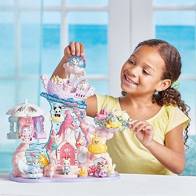 Calico Critters Baby Mermaid Castle Dollhouse 3 Piece Playset