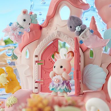 Calico Critters Baby Mermaid Castle Dollhouse 3 Piece Playset