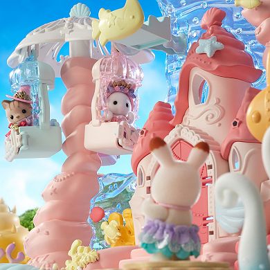 Calico Critters Baby Mermaid Castle Dollhouse 3 Piece Playset