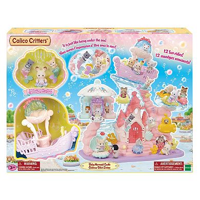 Calico Critters Baby Mermaid Castle Dollhouse 3 Piece Playset
