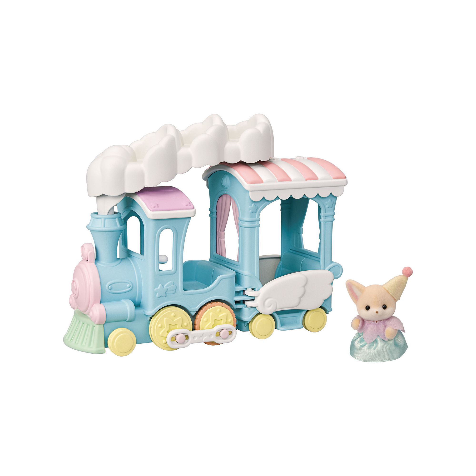 Calico Critters Floating Cloud Rainbow Train Vehicle Set, Multi
