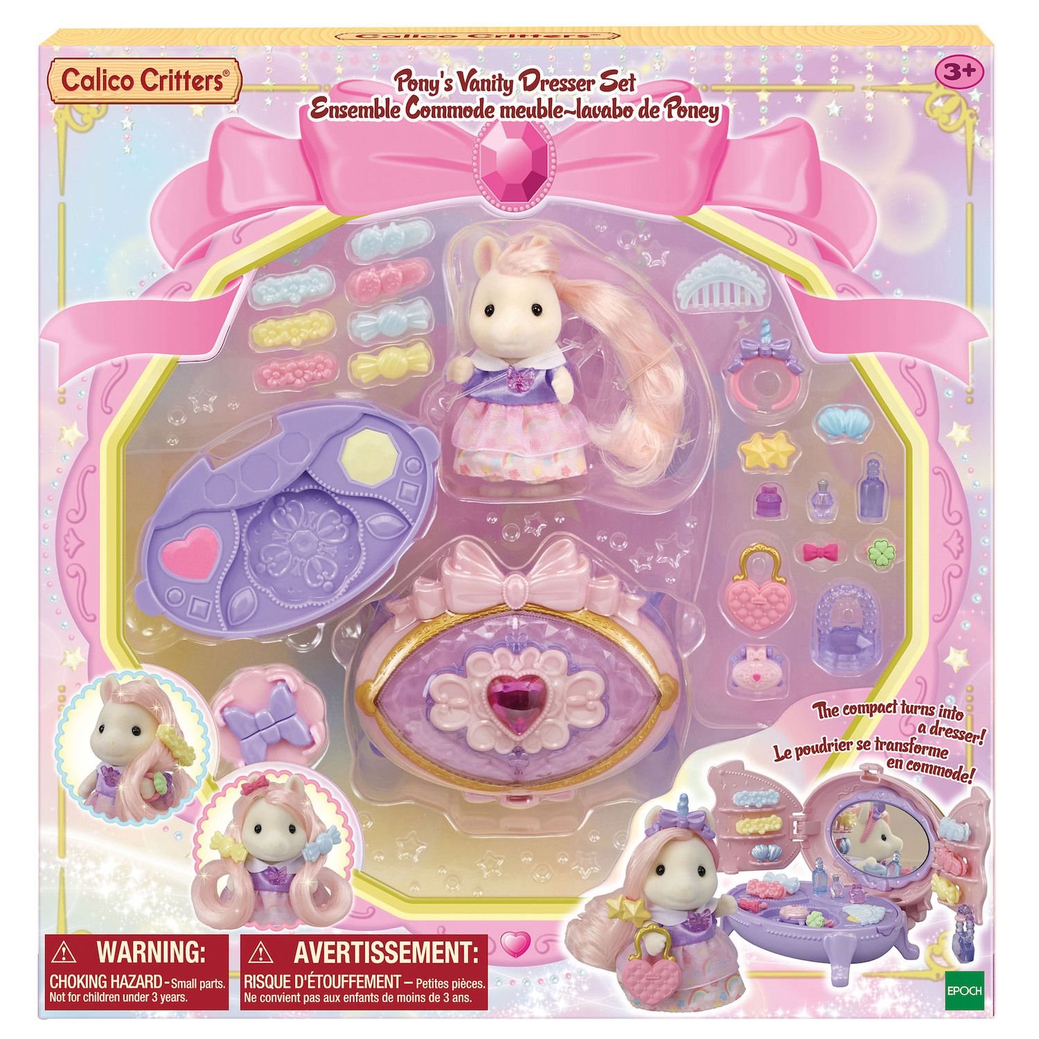 Calico Critters Lakeside Lodge Gift Set, Collectible Dollhouse with  Figures, Furniture and Accessories, Pink Medium