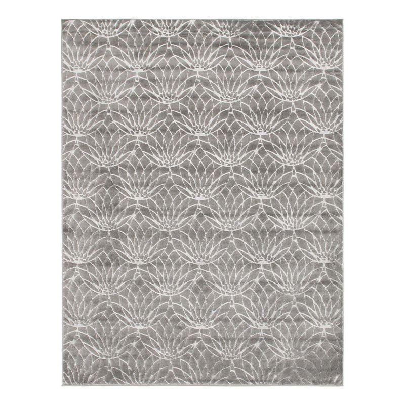 Marilyn Monroe Dahlia Glam Rug, Grey, 5X8FT OVAL