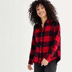 Yooper Shirts, Inc. U.p. Silhouette Orange Buffalo Plaid Extra Heavyweight Flannel Shirt Medium