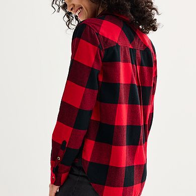 Petite Sonoma Goods For Life Everyday Essential Flannel Top 