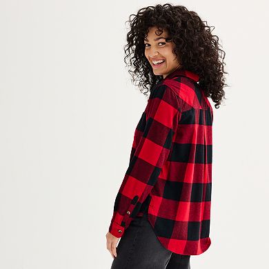 Petite Sonoma Goods For Life Everyday Essential Flannel Top 