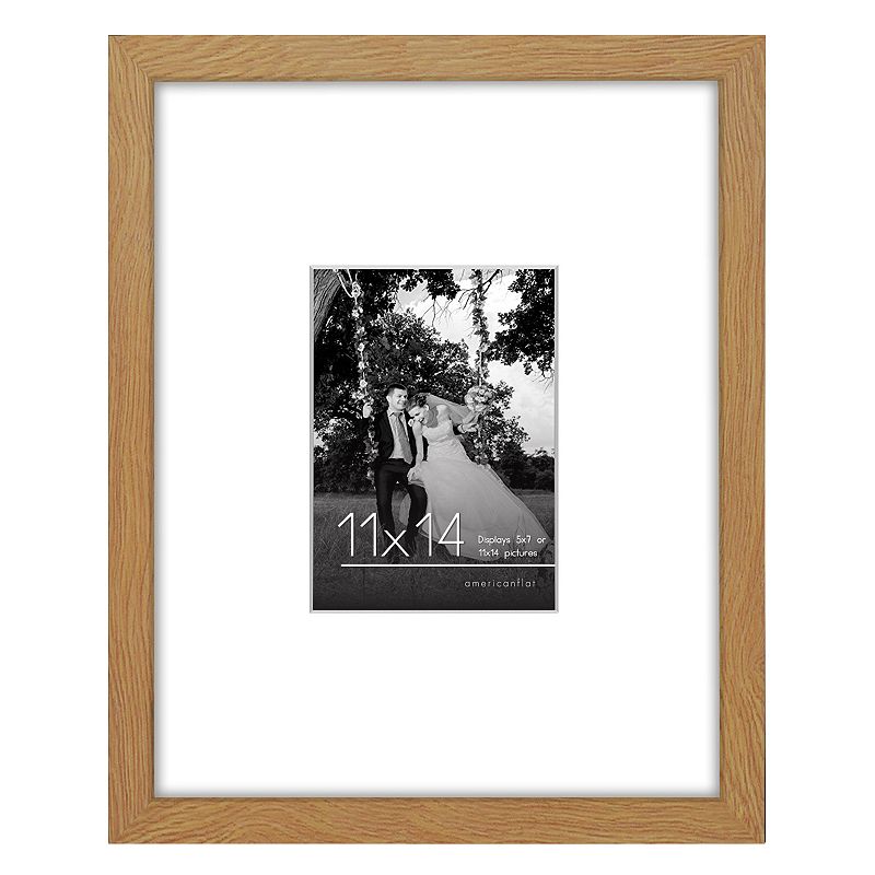 Americanflat 11" x 14" Picture Frame, Brown, 11X14